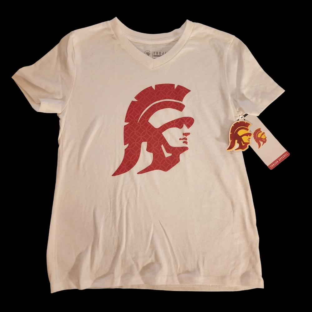 NWT TROJAN Apparel Girls Youth Sz. Medium 8/10 Tshirt